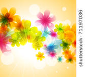 beautiful flower vector...