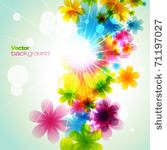 vector beautiful flower...