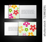 stylish flower card design...