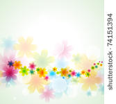 beautiful flower vector...