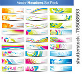 mega set of vector headers