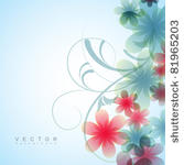 beautiful vector flower...