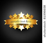 beautiful vector label sign...