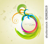 floral style vector background...