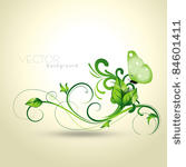 beautiful floral design with...