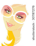 smile summer girl  vector