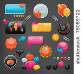 collection of website elements