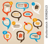 hand drawn speech bubbles...