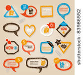 hand drawn speech bubbles...