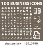 100 business icons. vector