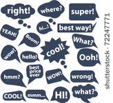 20 chat   thought signs. vector