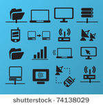 connection   network icons ...