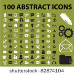 100 abstract icons  signs ...