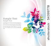 abstract flora background 09