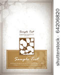 retro abstract flora background ...