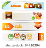 autumn sales banners