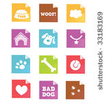 dog icons      vector. dog...