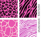 fashion tiling pink animal...