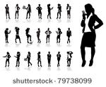 a set of business women
