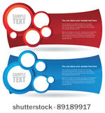 two circle banner backgrounds