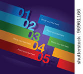 abstract number line background