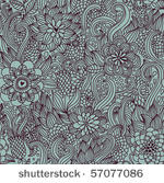 floral seamless pattern in...