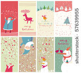 8 cartoon christmas banners