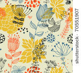 spring floral design pattern...