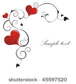 heart valentines day background
