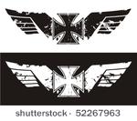 choppers cross with wings....