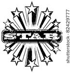 shooting star banner. vector...