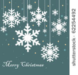 vector set of snowflakes...