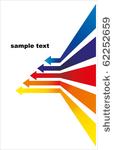 colored arrows vector