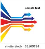 colored arrows vector