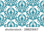 seamless vector damask...