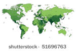 detailed vector world map of...