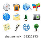 icons for tourism and...