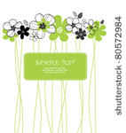card with vector stylized...