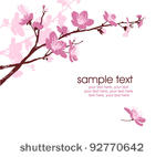 card with stylized cherry...
