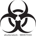 black biohazard symbol  great...