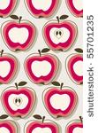 retro apple pattern