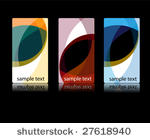 vector business card set