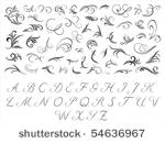 floral pattern and initials