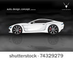 realistic vector sports car  my ...