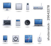 computers and electronics icons