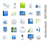 office end business icons