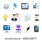 office end business icons
