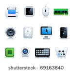 computer icon set