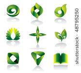 vector green color icon