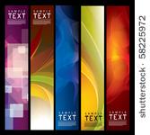vector vertical banner